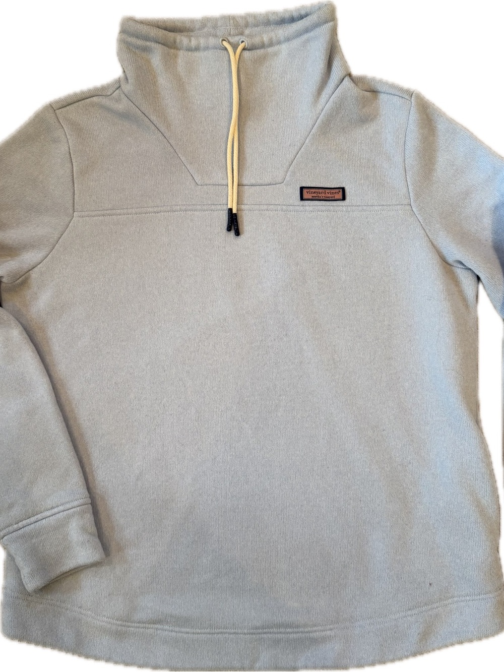 Light Blue Funnel Neck Pullover Sweater/Sweatshirt -Vineyard Vines. Size Large.
